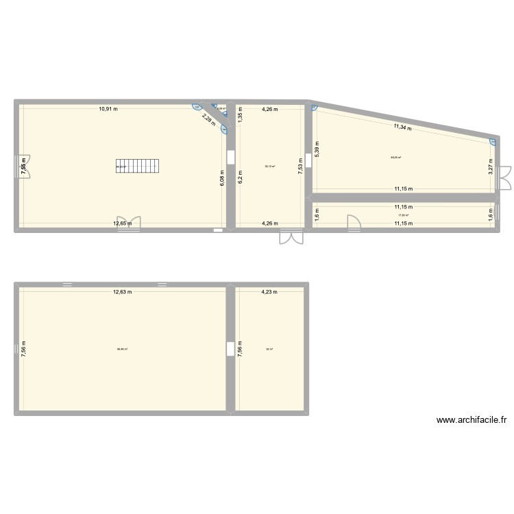 Salle de réception - Magasin Puyravault. Plan de 0 pièce et 0 m2