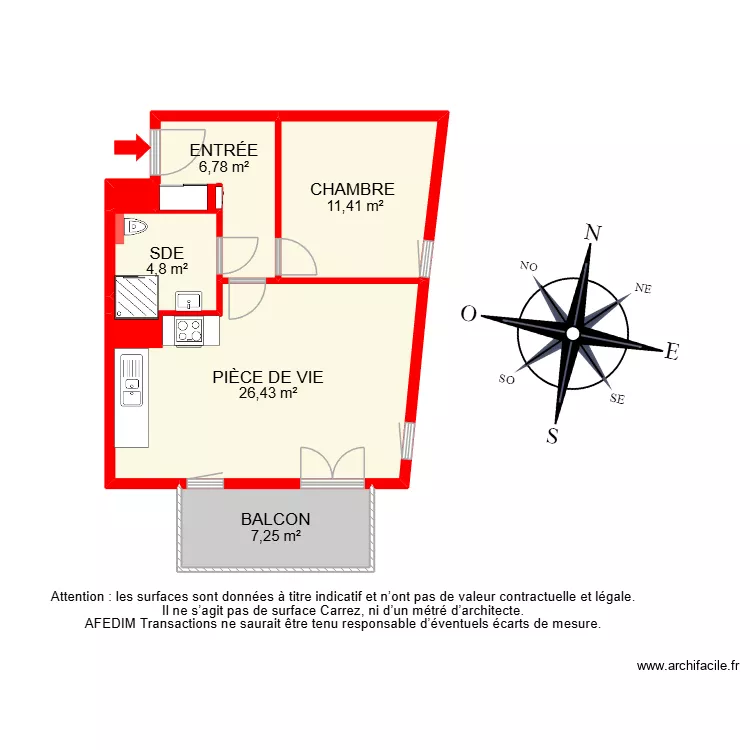BI 26969. Plan de 8 pièces et 75 m² BI 26969. Plan de 8 pièces et 75 m²