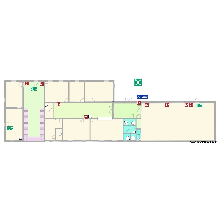 Mairie 1. Plan de 20 pièces et 407 m2