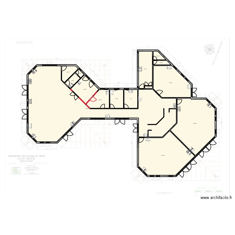 MATER_PEYPIN. Plan de 15 pièces et 424 m2