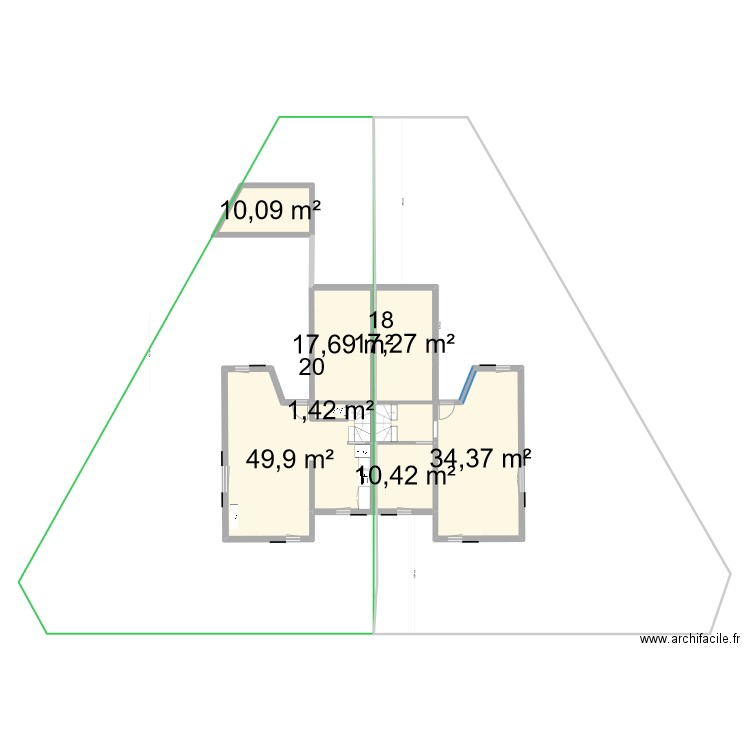 PLANV20. Plan de 17 pièces et 253 m2