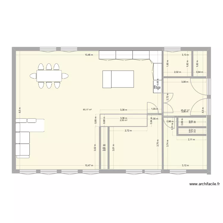 maison. Plan de 3 pièces et 113 m² maison. Plan de 3 pièces et 113 m²