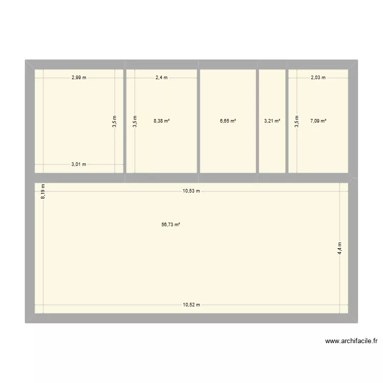 borie2. Plan de 5 et 82 m² borie2. Plan de 5 et 82 m²