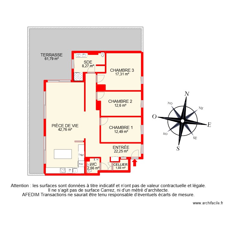 BI 29993. Plan de 15 pièces et 219 m2