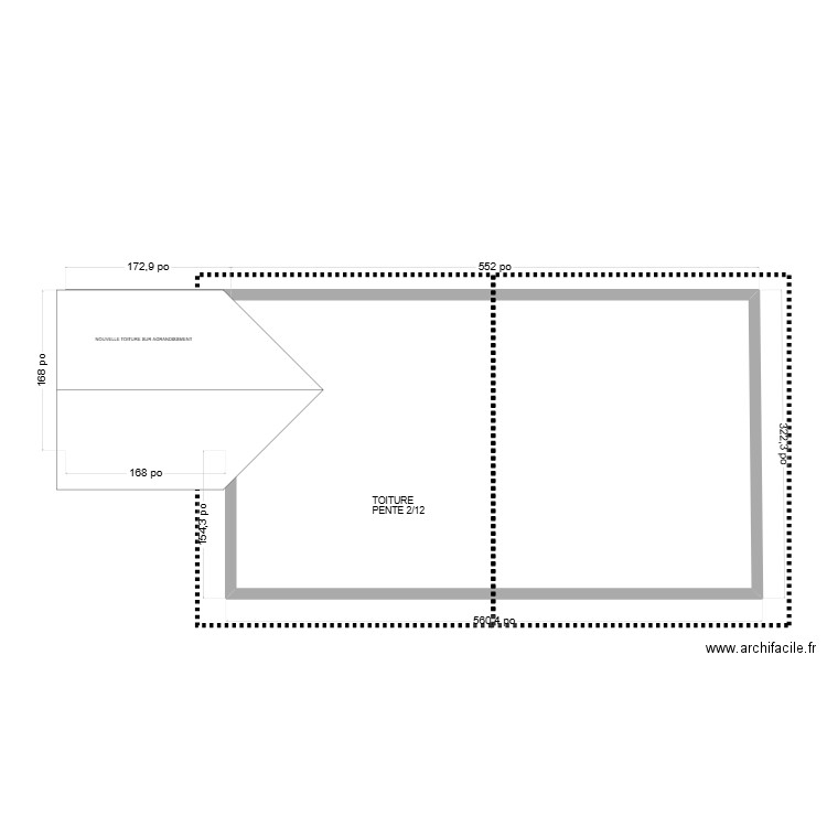 jessica bouchard poitras. Plan de 1 pièce et 121 m2