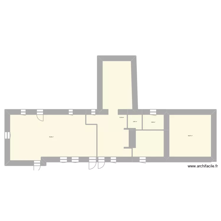 Maison. Plan de 5 et 185 m² Maison. Plan de 5 et 185 m²