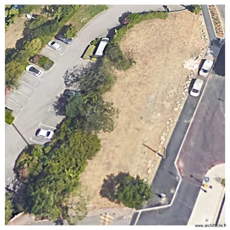 vue terrain. Plan de 