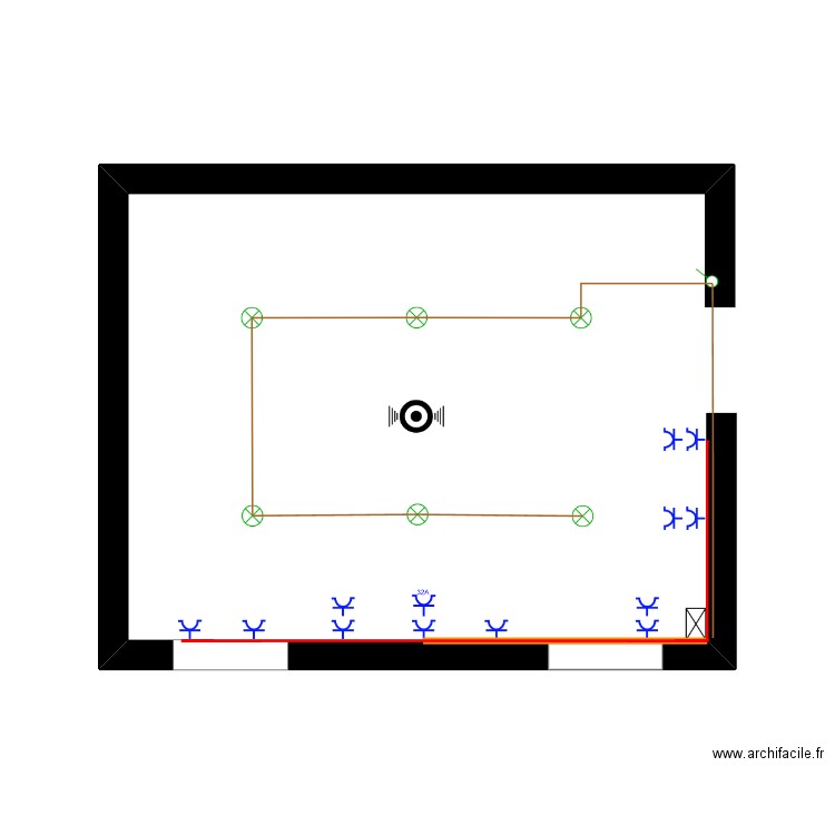 CABLAGE. Plan de 0 pièce et 0 m2