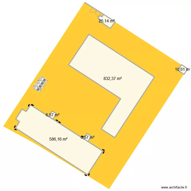 plan copro petrel. Plan de 6  et 1468 m²