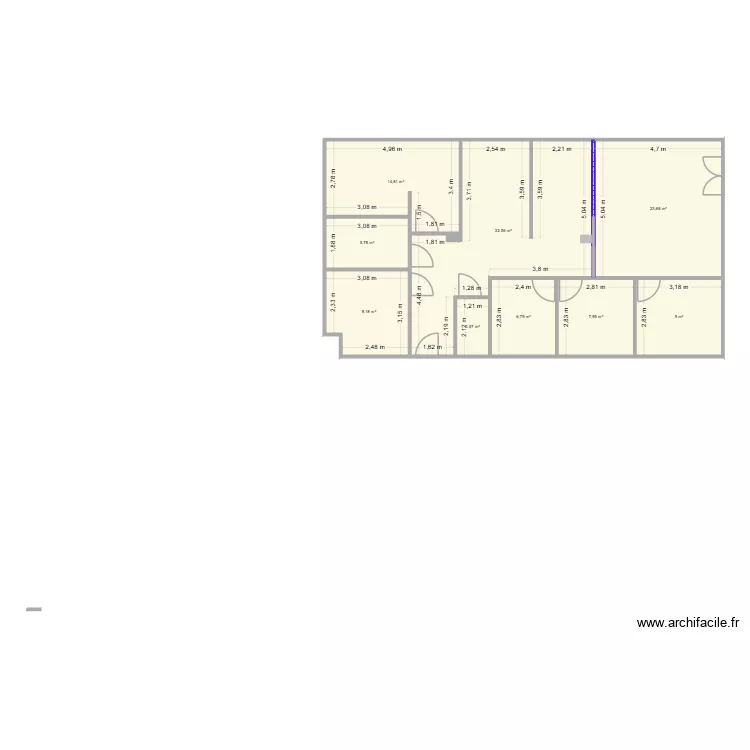 CENTRE AGLAE DIM. Plan de 9 et 112 m² CENTRE AGLAE DIM. Plan de 9 et 112 m²