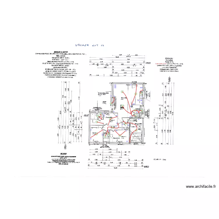 VACHER LOT 14 OC RESIDENCE. Plan de VACHER LOT 14 OC RESIDENCE. Plan de
