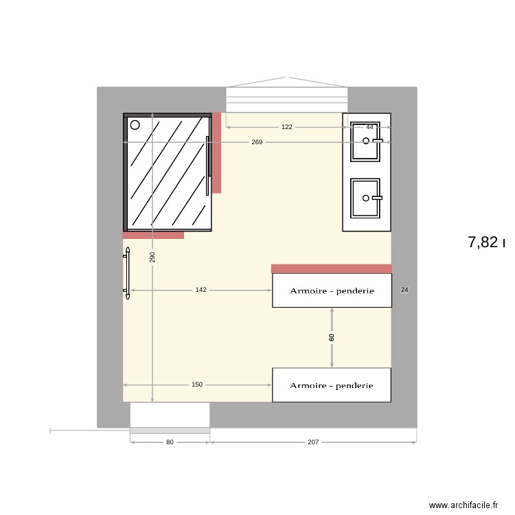 sdb. Plan de 0 pièce et 0 m2