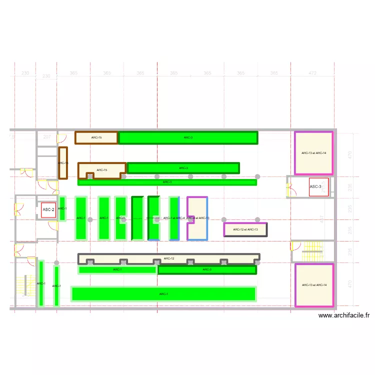 CIVA IXE-2 - Libre en janvier. Plan de 23 pièces et 182 m²