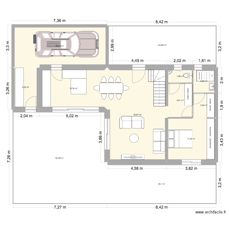 Kerbiboul (ZP-408). Plan de 12 pièces et 194 m2