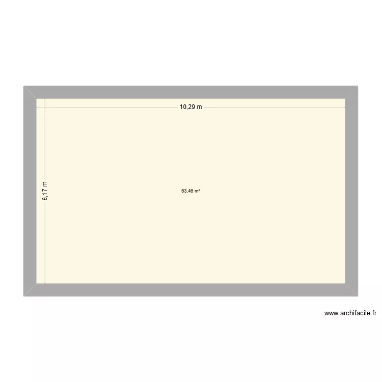 Le Barry. Plan de 1 et 63 m² Le Barry. Plan de 1 et 63 m²