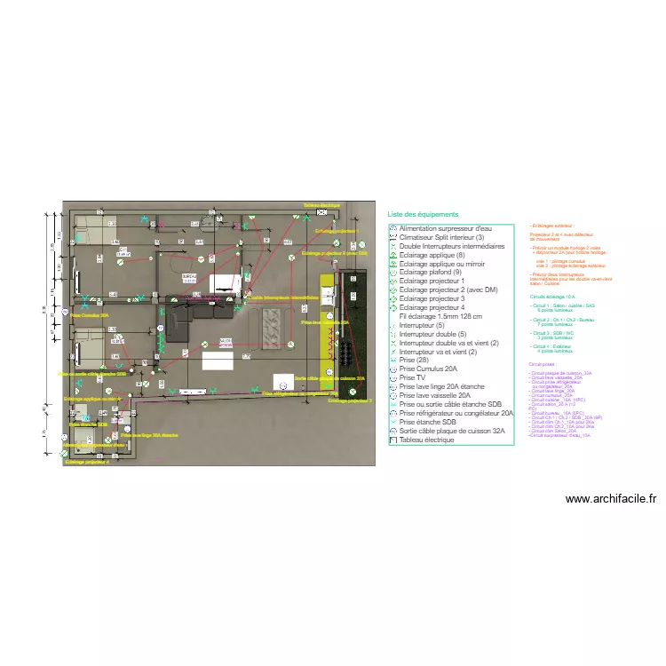 Projet &eacute;lectricit&eacute; Soulaimana. Plan de 