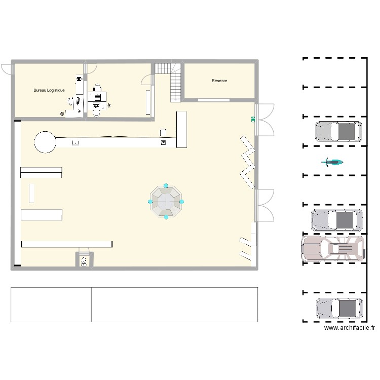 Atrium de cahors. Plan de 3 pièces et 293 m2