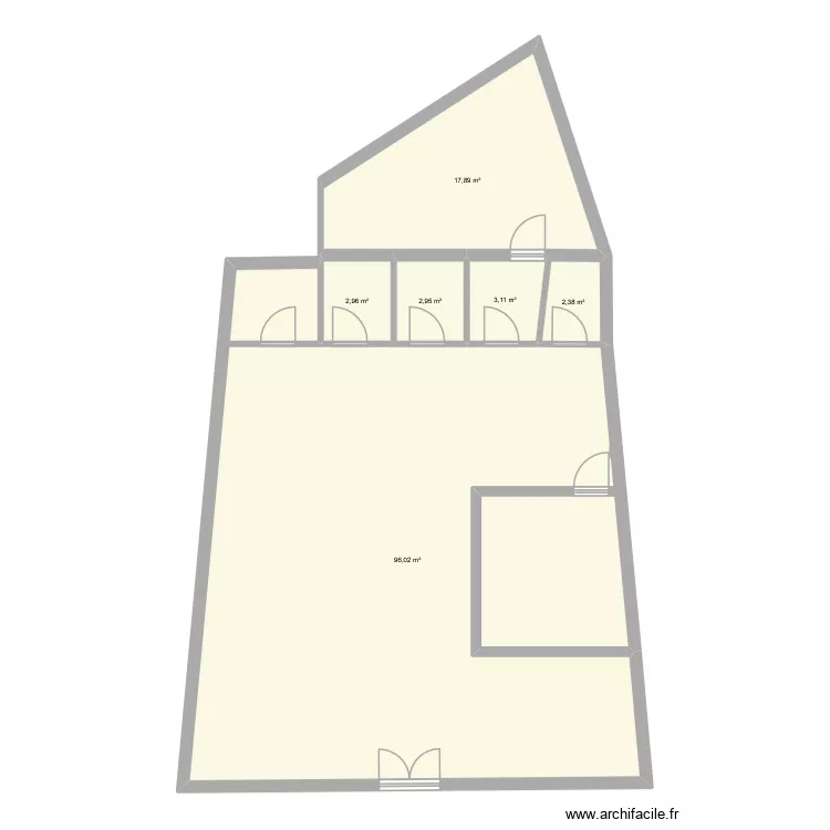 KOOKAI. Plan de 6  et 125 m²