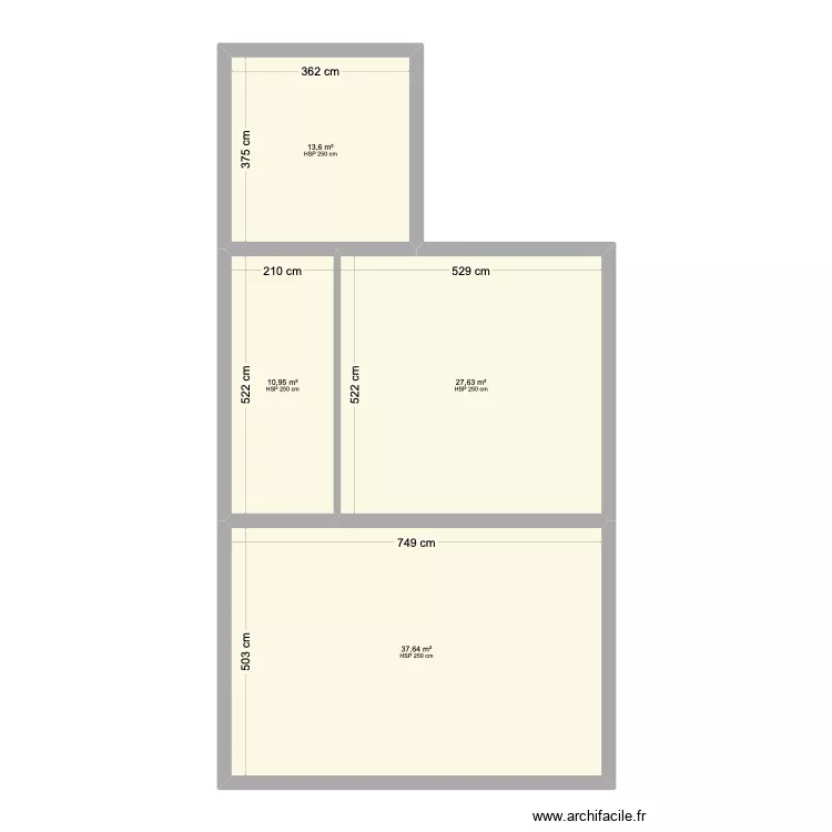 Lisbonne Duplex. Plan de 