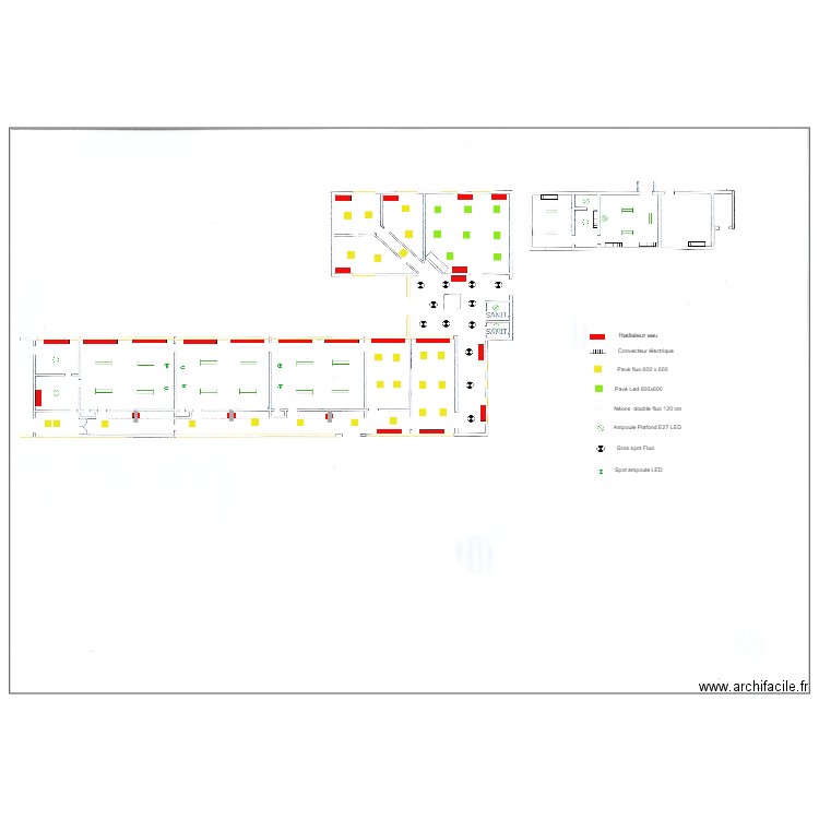 RDC partie école. Plan de 0 pièce et 0 m2