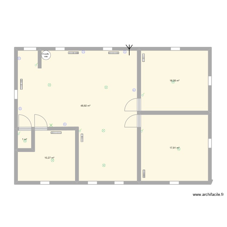 maison. Plan de 0 pièce et 0 m2