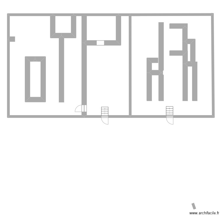 .Ht bt. Plan de 5 pièces et 260 m2