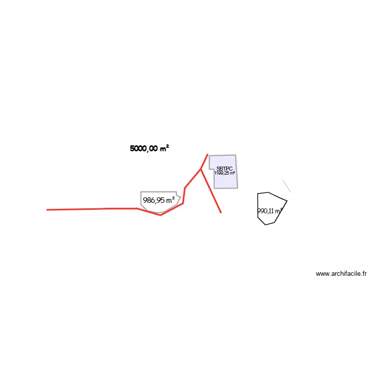 OCCUPATION SFPL LE GOL. Plan de 2 et 2186 m² OCCUPATION SFPL LE GOL. Plan de 2 et 2186 m²
