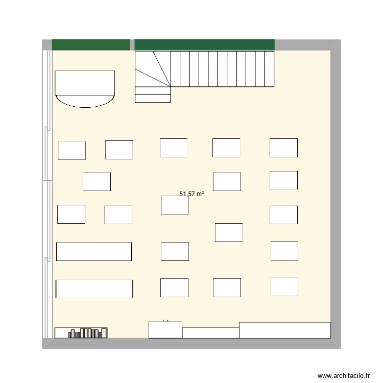 Classe. Plan de 0 pièce et 0 m2