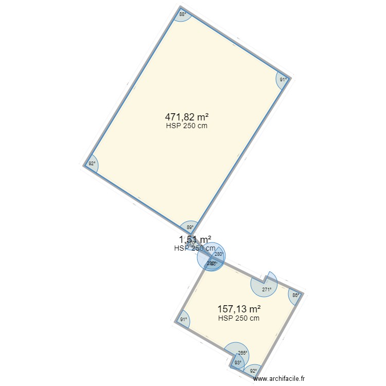 Cadastre Ferjeux et Maison. Plan de 3 pièces et 630 m2