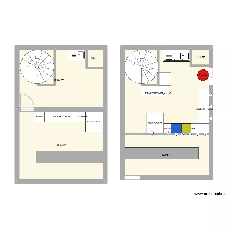 avant apres resto 2. Plan de 6 et 73 m² avant apres resto 2. Plan de 6 et 73 m²