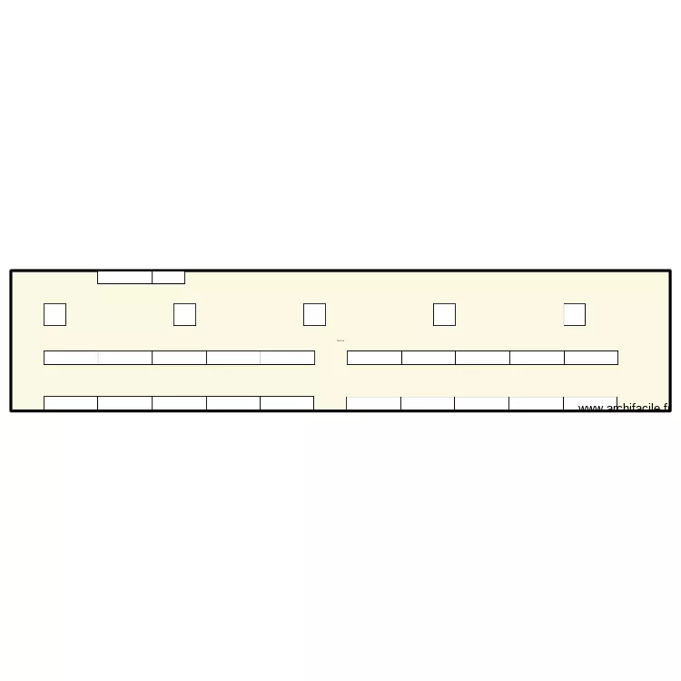 sa&eacute; R6. Plan de 1  et 781 m²