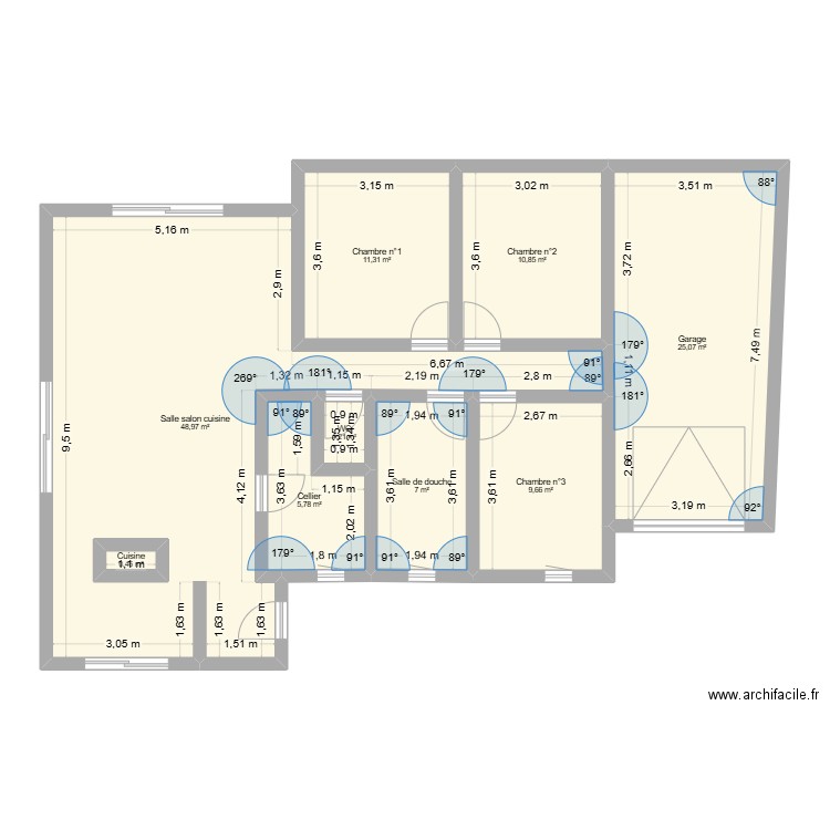 Maison2. Plan de 0 pièce et 0 m2