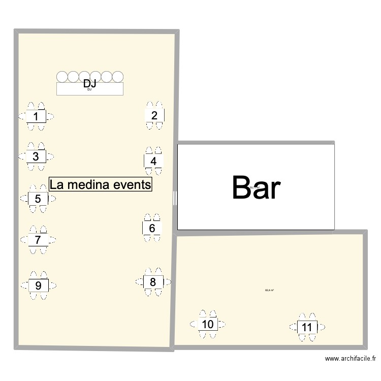 PLAN TMT MEDINA. Plan de 3 pièces et 325 m2