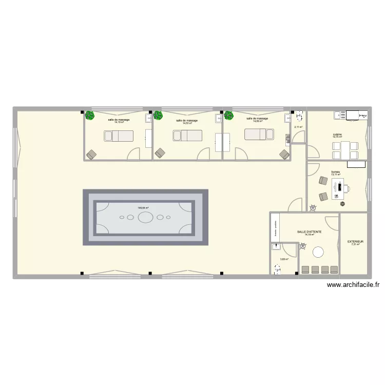 ionel cabinet. Plan de 10 Pièces et 243 m² ionel cabinet. Plan de 10 Pièces et 243 m²