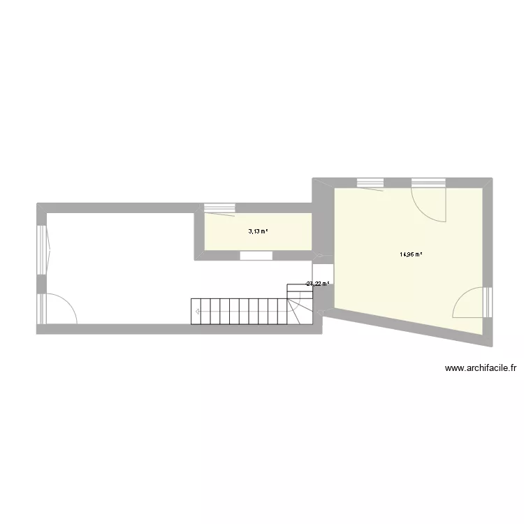 maison rdc. Plan de 