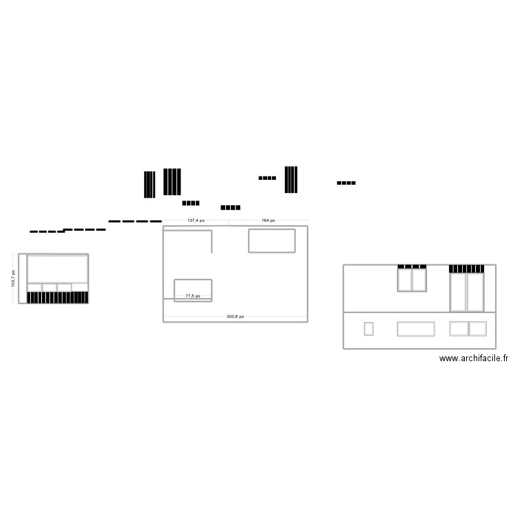 uno.2. Plan de 9 pièces et 87 m2