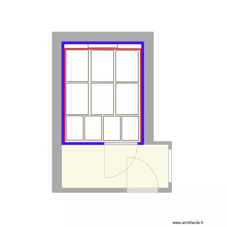 CHAMBRE DE POUSSE CARTONNET. Plan de 