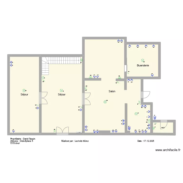 PLAN DAVID TAQUIN OK. Plan de 5 et 155 m² PLAN DAVID TAQUIN OK. Plan de 5 et 155 m²