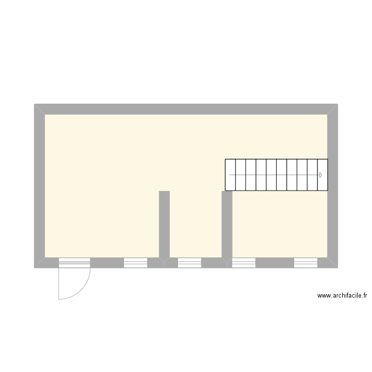 plan lune charlesvue. Plan de 1 pièce et 25 m2