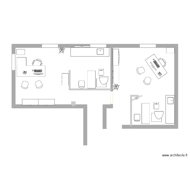 GM1 et GM2 (V1). Plan de 0 pièce et 0 m2