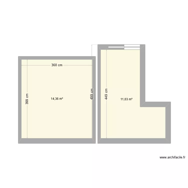 L'isle Adam 66m2. Plan de 