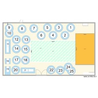 Plan réveillon 2025-2026 avec empattement chaises et 21 tables rondes-1