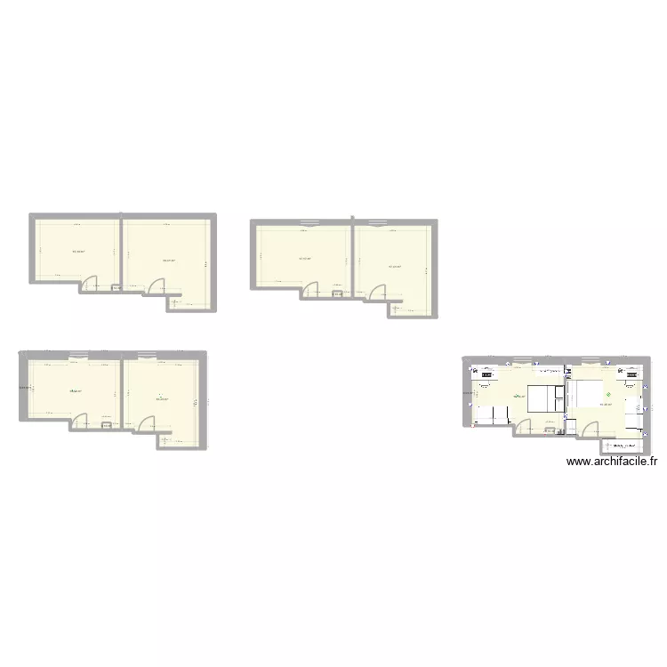 Plan 2. Plan de 14  et 135 m²