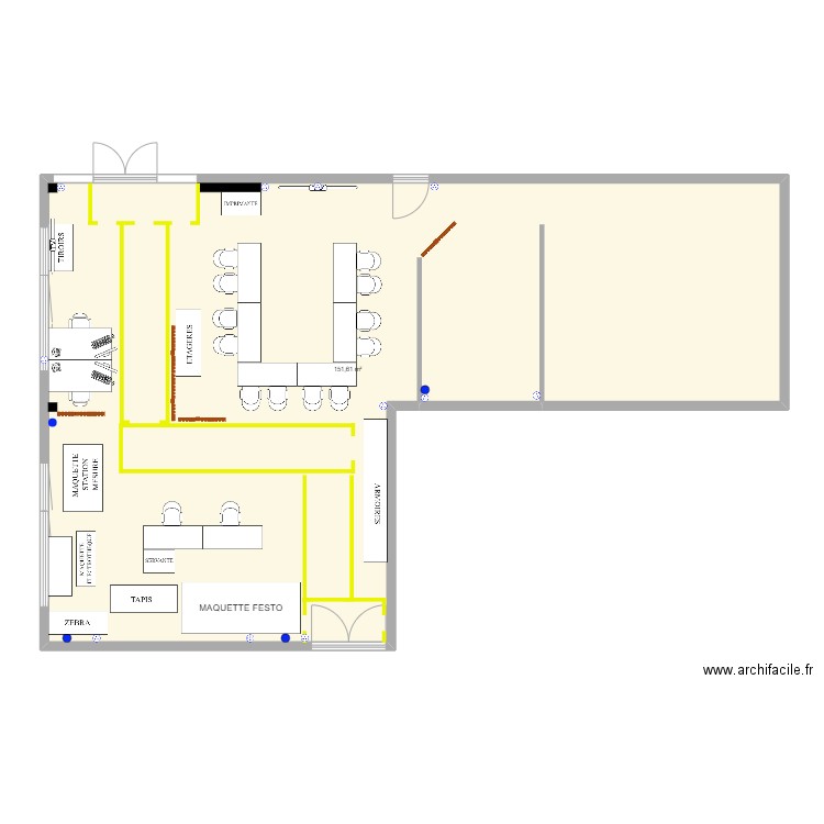 SalleFormations. Plan de 0 pièce et 0 m2