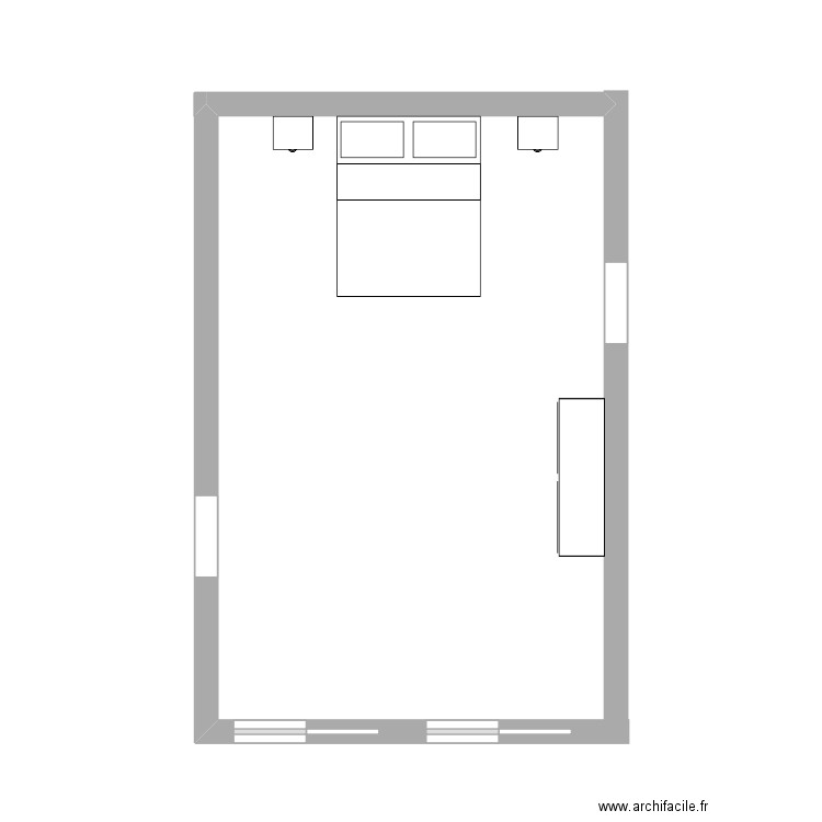 Chambre principale. Plan de 0 pièce et 0 m2