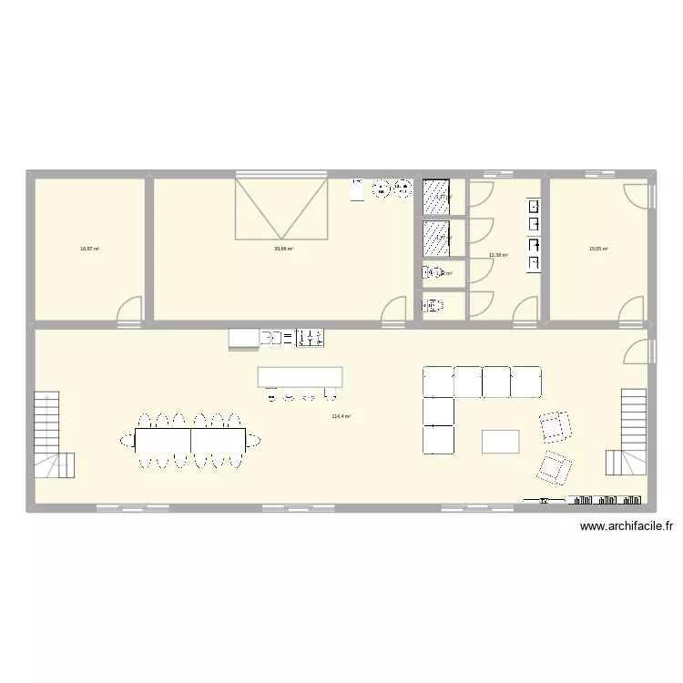 Co Pyr&eacute;n&eacute;es Horizon. Plan de 8  et 203 m²