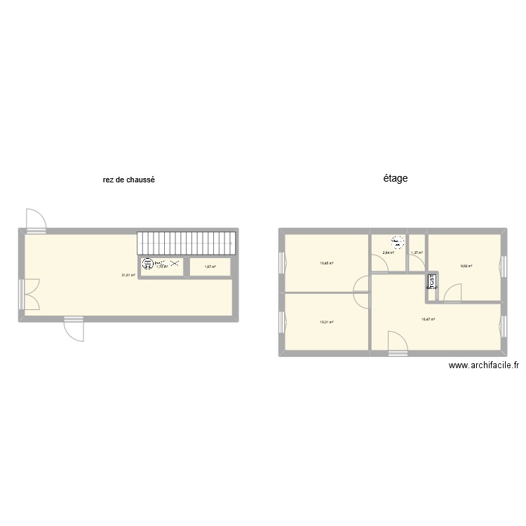 tarascon. Plan de 10 pièces et 91 m2