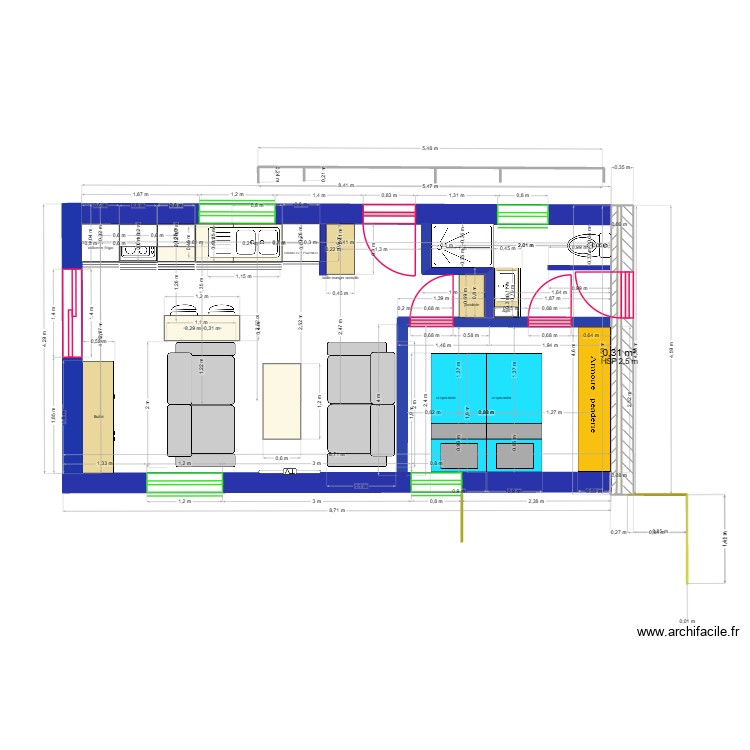Plan extension 40 m2 (2). Plan de 0 pièce et 0 m2