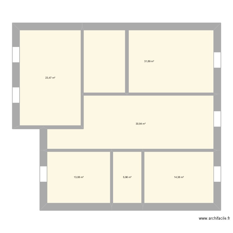 plan_rdc_2. Plan de 6 pièces et 120 m2