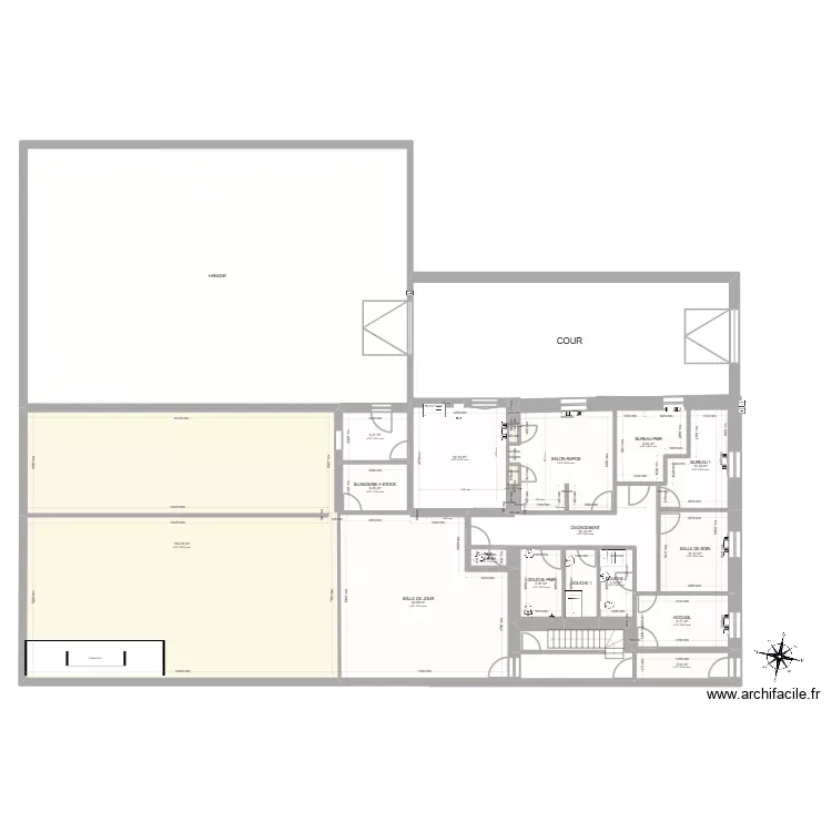 CLOIX PLAN RDC PROJET. Plan de 19  et 537 m²